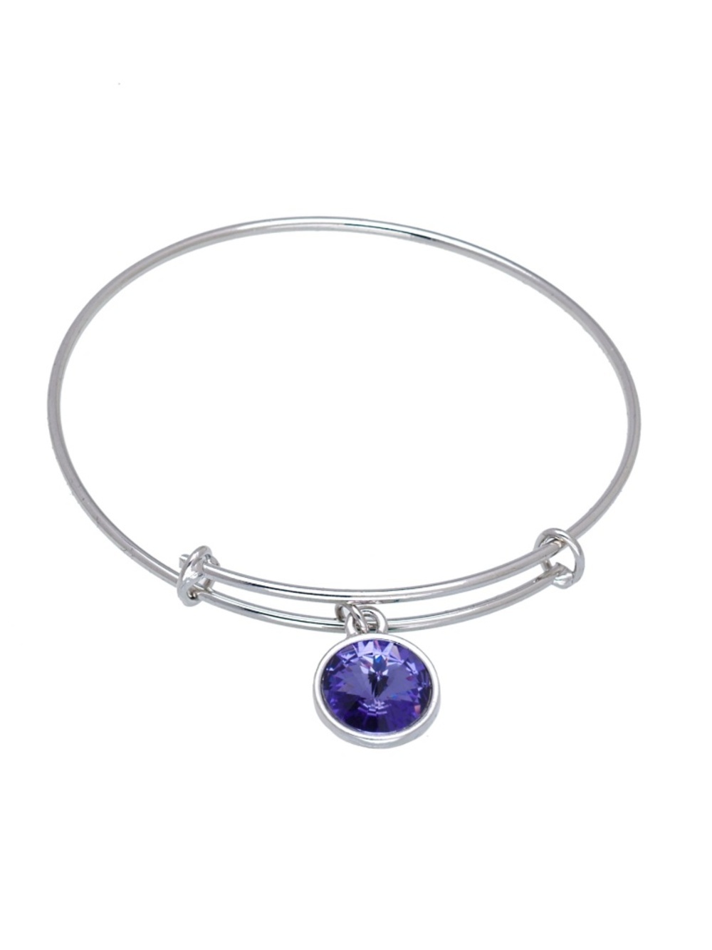 Tanzanite Swarovski Crystal Bracelet – Deep Violet Blue, Made in Montreal NWT